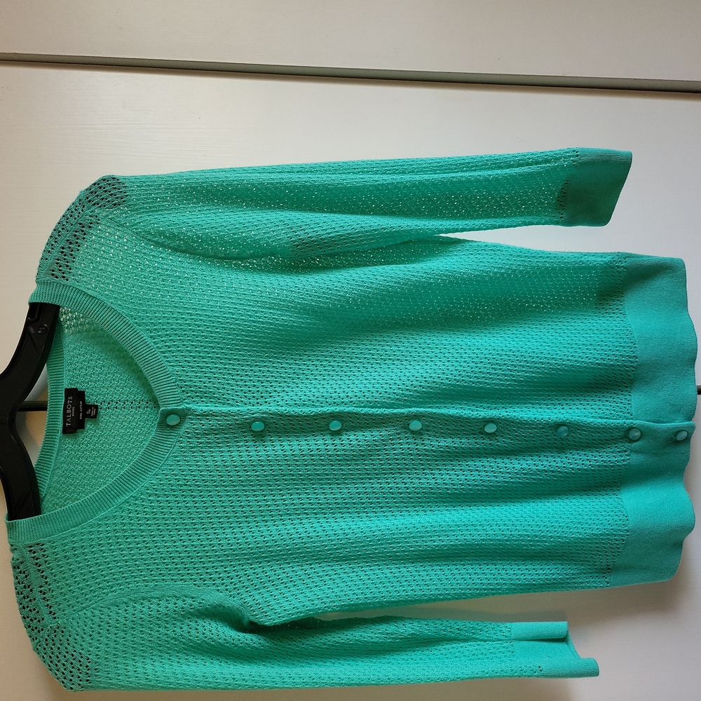 Talbots lacey knit cardigan